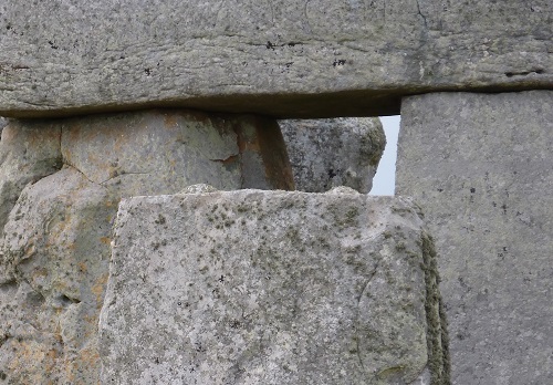 Close-up of part of Stonehenge