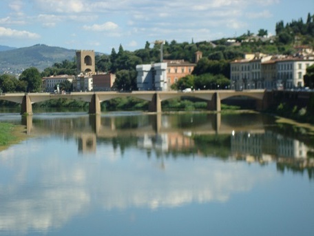 Arno river from the Ponte Vechio