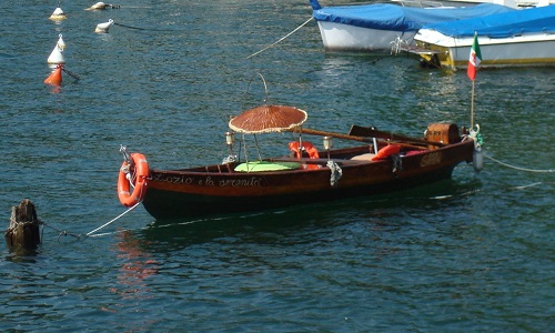 Boat on Lake Como